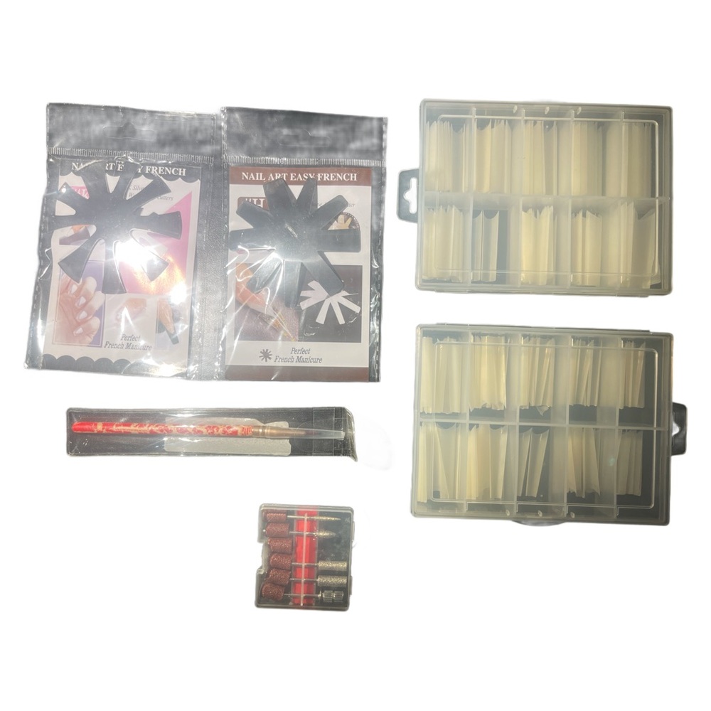 Nail Art French Manicure Kit with Electric Nail file